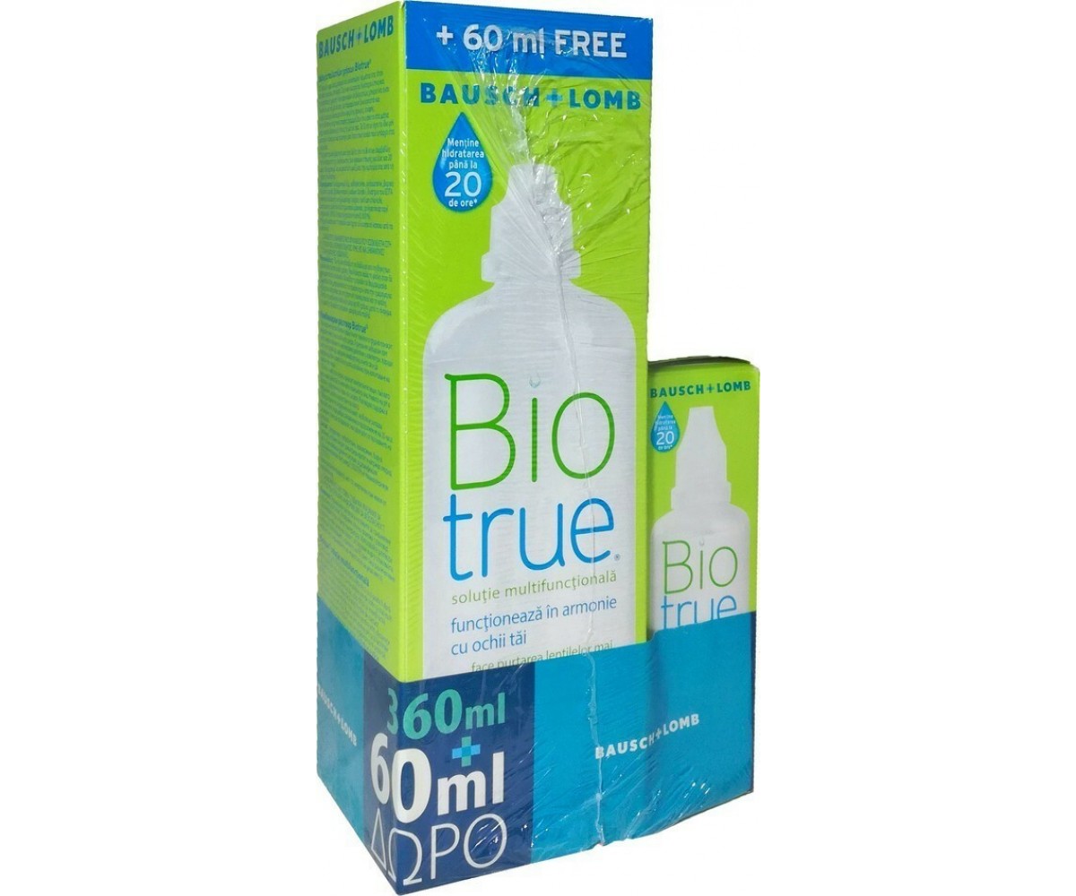 Bausch & Lomb Biotrue 360ml + extra Bottle 60ml Bausch & Lomb Biotrue 360ml + extra Bottle 60ml